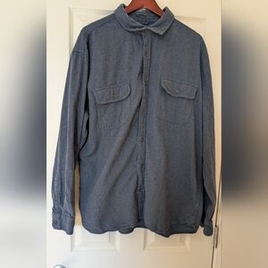 Men's Casual Button Down Shirt - Blue